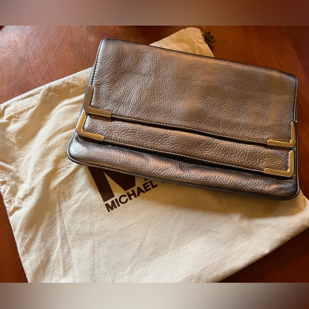 Michael Kors Metallic Clutch NWOT